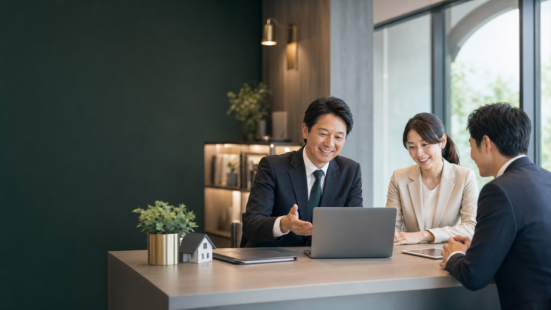研修後に社員が明るい表情で業務に取り組んでいる様子
