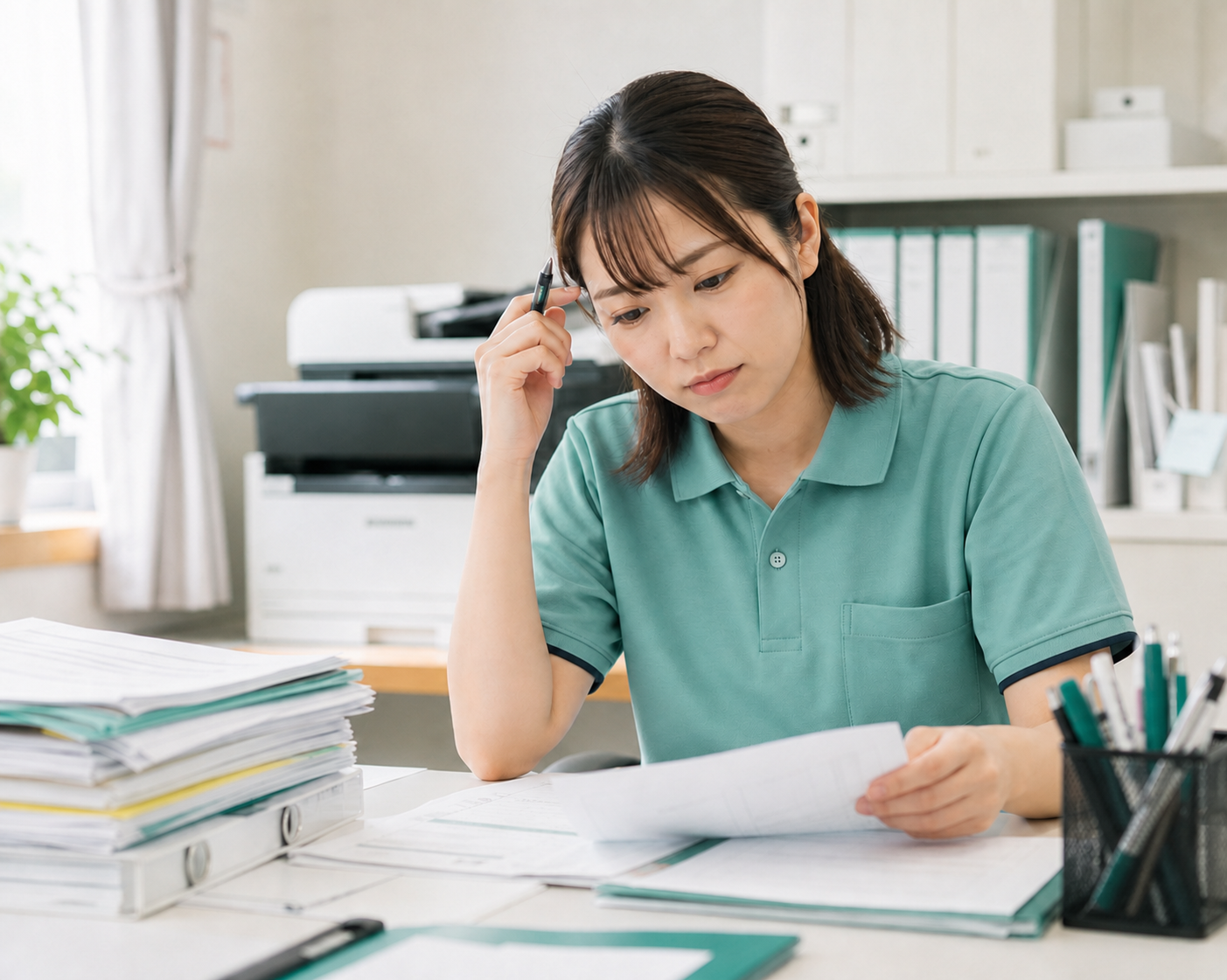 書類作成に追われる障害福祉サービス事業所の支援員