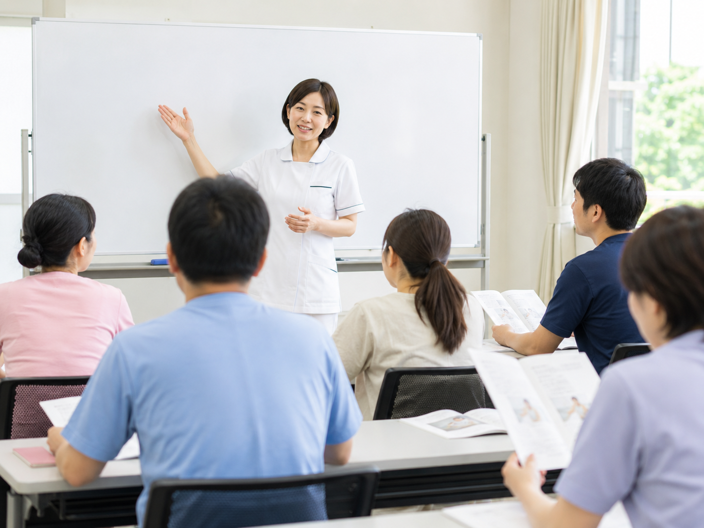 医療的ケア教員講習会の講義風景