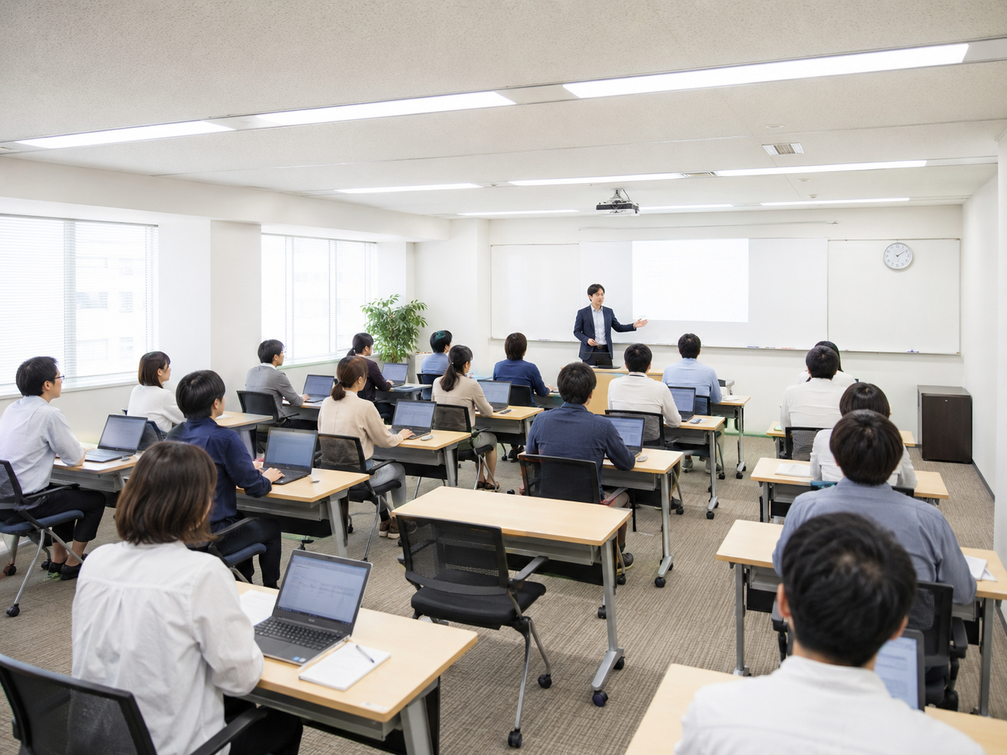 職業訓練の教室風景
