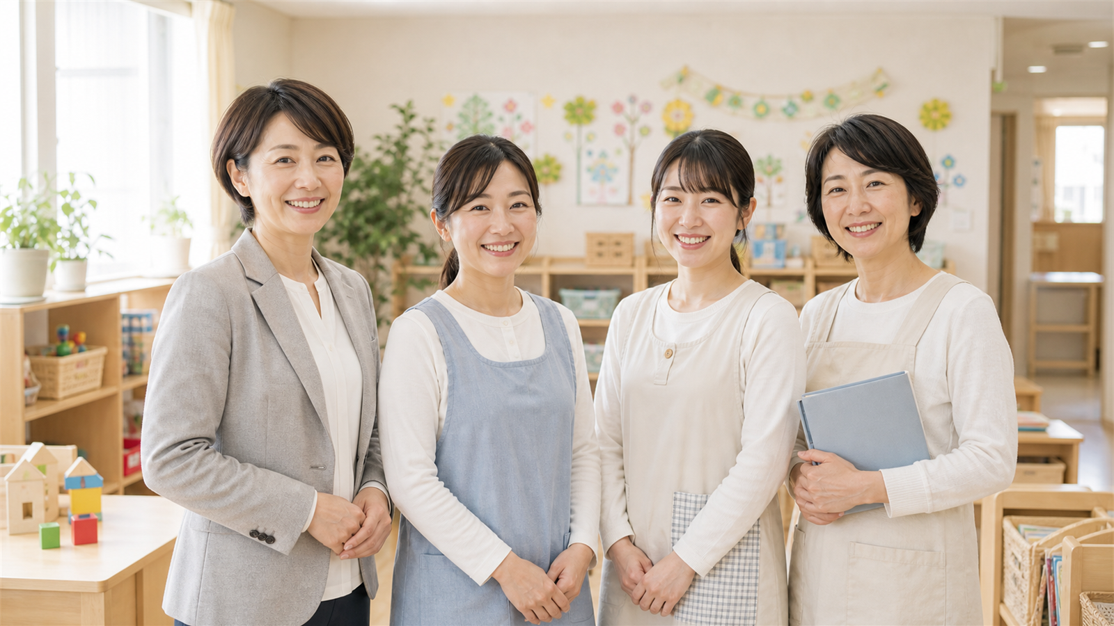 さまざまな幼稚園・保育園・認定こども園の先生たち